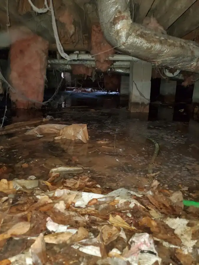 Crawl space flood assessment for Commercial Water Damage Restoration in Philipstown